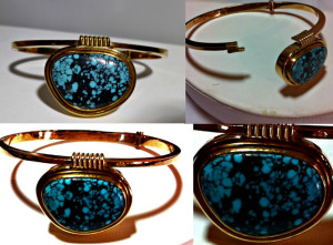 Gold Turquoise Bracelet 