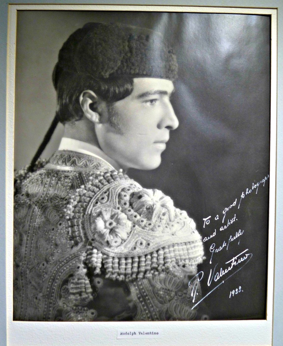 Rudolph Valentino Autographed Photo